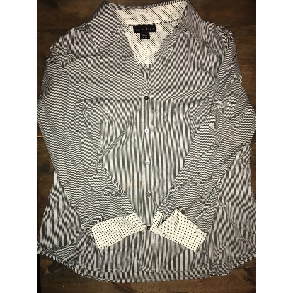 Striped button up